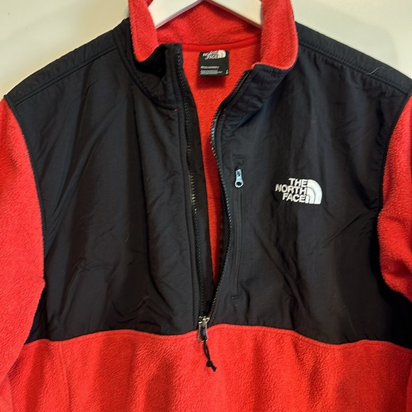 The North Face 1/2 Zip Pullover Men’s Black Red Large - Picture 2 of 9